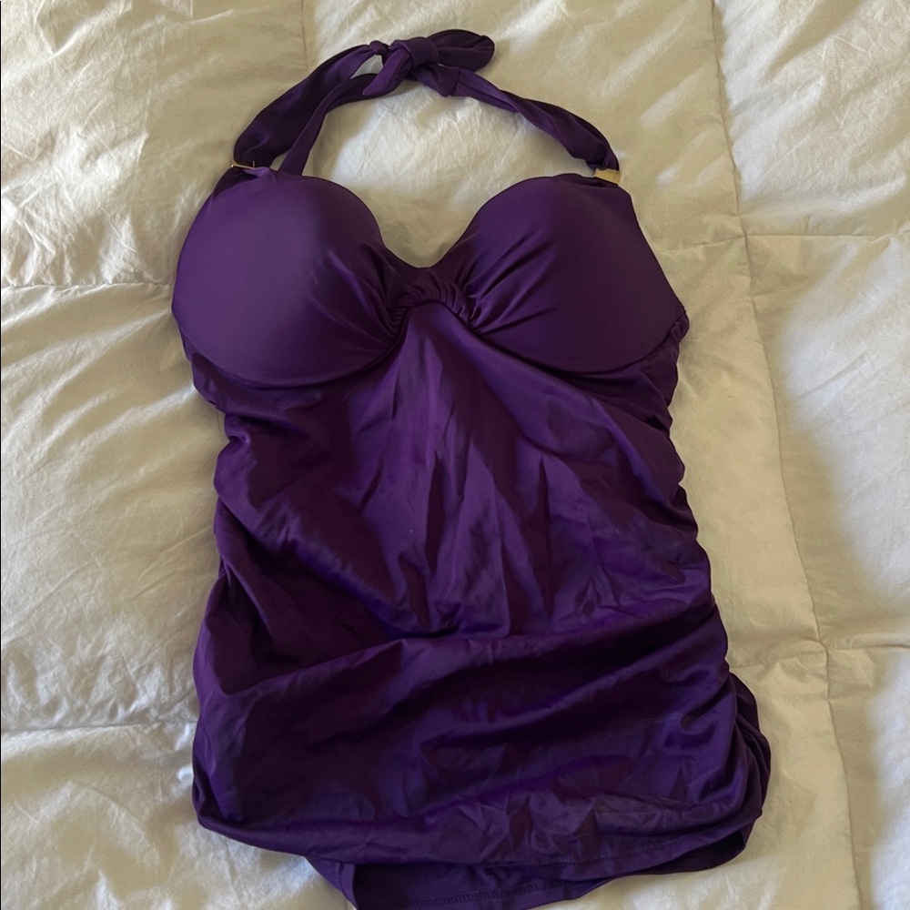 Victoria's Secret 34D Purple Swim Top